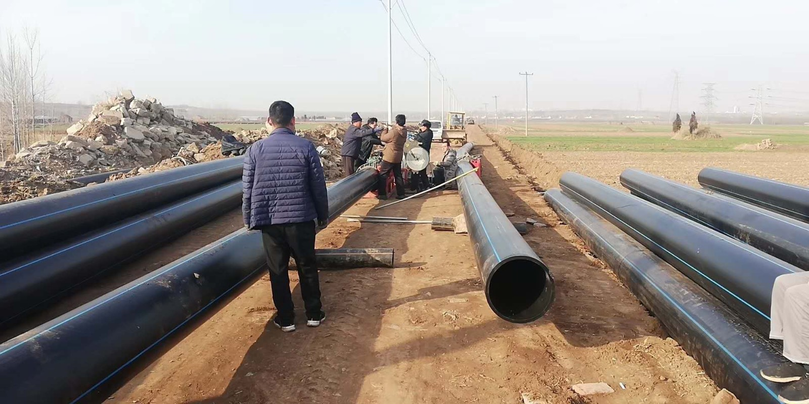 常州市天寧區(qū)鄭路鎮(zhèn)生活污水治理工程-PE排水管